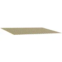 vidaXL Markisenersatzstoff Grün und Gelb 450 x 300 cm Polyester