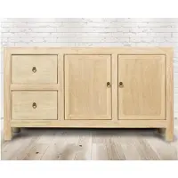 PureHaven Kommode 154x41x85 cm im Vintage Style aus Vollholz handgefertigt stilvolles Design Kieferholz standsicher und stabil
