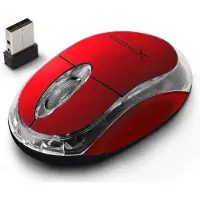 Esperanza Souris sans fil compatible Harrier XM105R (Rouge)