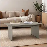 Idimex Couchtisch SALTO aus massivem Kiefernholz, grau - minimalistischer Wohnzimmertisch, rechteckig, Sofatisch für jedes Wohnzimmer passend