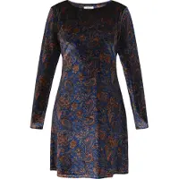 Usha Kleid Frauen blau mehrfarbig