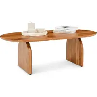 Idimex TAMIL Couchtisch aus massivem Akazienholz, 120 x 60 cm, Natur - Beistelltisch mit charakteristischer Maserung, Wohnzimmertisch im modernen Design, Coffee Table für natürliche Atmosphäre.