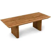 Idimex Esstisch SEDA aus recyceltem Massivholz, 240 x 100 cm, Natur - Großer Esszimmertisch für 6-10 Personen, Holztisch mit einzigartiger Maserung und rustikalen Details, Vintage Design
