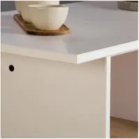 Idimex Couchtisch SALTO aus massivem Kiefernholz, weiß - minimalistischer Wohnzimmertisch, rechteckig, Sofatisch für jedes Wohnzimmer passend