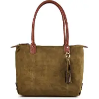Harbour 2nd VM.15119 Totebag style vm Sofia L Leder Tasche Damen Shopper olive