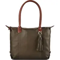 Harbour 2nd VM.15109 Totebag style vm Lucia L Leder Tasche Damen Shopper olive