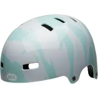 Bell Klingel SPAN Gloss Helm, Weiß/Blau