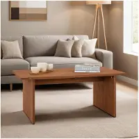 Idimex Couchtisch SALTO aus massivem Kiefernholz, dunkelbraun - minimalistischer Wohnzimmertisch, rechteckig, Sofatisch für jedes Wohnzimmer passend