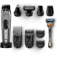 Braun Multigroomer 81679636, Waschbar, Akku, Selbstschärfende Rollen, Schwarz, Blau
