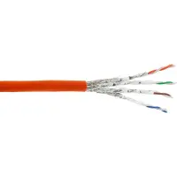 InLine Verlegekabel Cat.7a, S/FTP (PiMF) 4x2x0,58 AWG23, 1200MHz, B2ca, 50m, 50 m, Cat7a, S/FTP (S-STP), Orange
