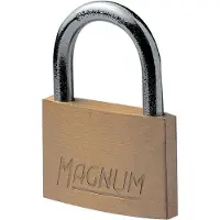 Master Lock MasterLock Vorhängeschloss, massives Messing, 50mm