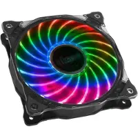 Akasa Vegas X7, Ventilator, 1200 RPM, 23,2 dB, 41,9 cfm, Schwarz, Transparent