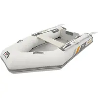 PureHaven Aqua Marina Schlauchboot 5 Personen 330x153 cm mit Hochdruck-PVC-Gewebe Handpumpe Sitzbank Transporttasche Holzboden Paddel bis 15 PS Weiß