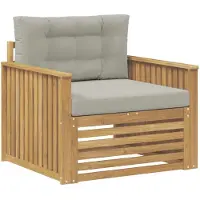 vidaXL Outdoor-Sofa Polyester Weiß