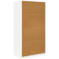 vidaXL Kleiderschrank mit Tür Weiß 79,5 x 49 x 156 cm Holzwerkstoff