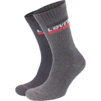 Levi's Unisex 2er Pack Sportsocken - Regular Cut SPRTWR, Logo, einfarbig