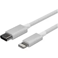 Shiverpeaks S/CONN maximum connectivity Flexline-USB Lade Kabel, USB-C Stecker auf 8-pin Stecker, PD, weiß, 2,0m, 2 m, Lightning, USB C, Männlich, Männlich, Weiß