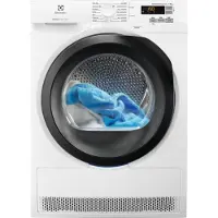 Electrolux EW7H583B, Freistehend, Frontlader, Wärmepumpe, Weiß, Berührung, Grau
