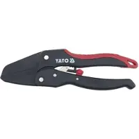 YATO YT-8807, Bypass, PVC, Schwarz, Rot, Kohlenstoffstahl, Schwarz, 200 mm