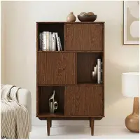Idimex Highboard SIMONA aus Massivholz mit 3 Türen – Eiche Finish