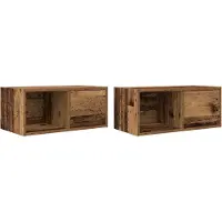 vidaXL TV-Schränke 2 Stk. Altholz-Optik 60x31x25,5 cm Holzwerkstoff