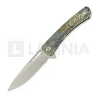 CH Knives Vexor - Damascus - Titanium Taschenmesser