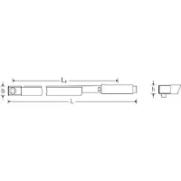 Stahlwille 50190081, 3/4", 1034 mm, 45 mm, 42 mm, 5,65 kg