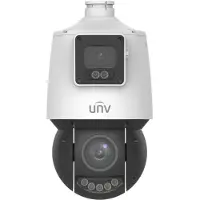 UNIVIEW Prime 2x4MP Dual Lighthunter 4mm Fix und 4,8-120 mm Motor Objektiv PTZ Kamera W
