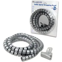 Logilink Kabelbinder Spiralschlauch 2500*25 mm, silver