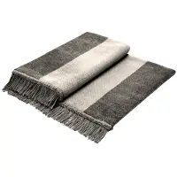Biederlack Sofaschoner "Cotton Cover Salt & Pepper" 100 x 200 cm (Breite x Länge) mit Fransen