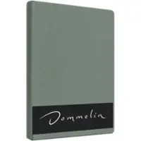 Dommelin Topper Spannbettlaken 10-14 cm Fichtengrün (Satin 300TC)-100 x 220 cm
