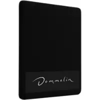 Dommelin Spannbettlaken Schwarz (Perkal 200TC)-210 x 210 cm