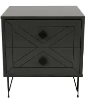 Norda Design | Nachttisch Luna Grijs Spaanplaat 50x55x40 cm | NADUVI