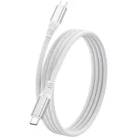 INF 240W USB-C auf USB-C Schnellladekabel für Handys, Laptops und mehr Weiß 2 m