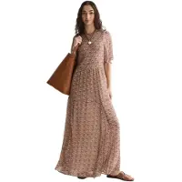 Scotch & Soda Ufu01576t Kurzarm Langes Kleid