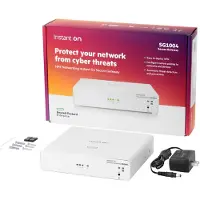 HP Networking Instant On Secure Gateway 4-port Gigabit SG1004, Weiß, Tisch-/Wandmontage, 2000 MHz, 2048 MB, 4096 MB, 10,100,1000 Mbit/s