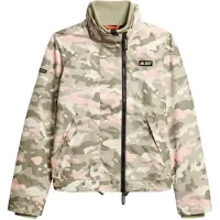 Superdry für Damen. W5011885A Jacke Windjacke Mountain Windbreaker rosa Camouflage (S), Lässig, Recyceltes Polyester