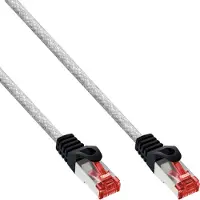 InLine Patchkabel, S/FTP (PiMf), Cat.6, 250MHz, PVC, Kupfer, transparent, 15m, 15 m, Cat6, S/FTP (S-STP), RJ-45, RJ-45, Transparent