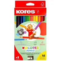 Ginza.se - Kolores - 12 Jumbo Coloured Pencils (93512)