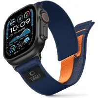 Tech-Protect NYLON ELITE APPLE WATCH 8 / 9 / 10 / 11 / SE / ULTRA (44 / 45 / 46 / 49 MM) NAVY/ORANGE