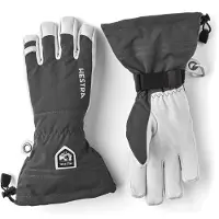 Hestra Army Leather Heli Ski, Skihandschuhe, grau