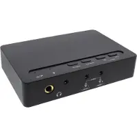 InLine USB 2.0 SoundBox 7.1, 48KHz / 16-bit, mit Toslink Digital IN / OUT, 90 dB, 24-bit/96kHz, 6.3mm, USB, Mini-USB