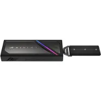 Asus ROG Strix Aiolos, SSD-Gehäuse, M.2, PCI Express, SATA, 20 Gbit/s, USB Anschluss, Schwarz