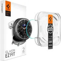 Spigen - Glas.tR EZ Fit (2 pack) - Samsung Galaxy Watch8 Classic - Clear