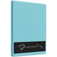 Dommelin Topper Spannbettlaken 5-9 cm Aquamarin (Perkal 200TC)-100 x 220 cm