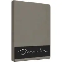 Dommelin Topper Spannbettlaken 10-14 cm Taupe (Satin 300TC)-120 x 200 cm