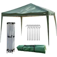 MUWO EG MW-264|"Pavilio" Outdoor Faltpavillon 3x3 m UV Schutz 50+ grün