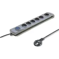Qoltec 50166, 6 AC-Ausgänge, Typ F, 230 V, 50 Hz, 16 A, 3680 W