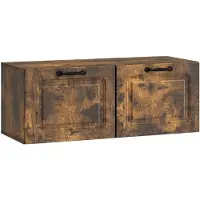 vidaXL Wandmontierter TV-Schrank Geräucherte Eiche 78,5 x 31 x 30 cm
