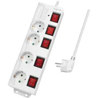 Logilink LPS252, 1,5 m, Drinnen, Typ F, Type F (CEE 7/4), IP20, 1,5 mm²